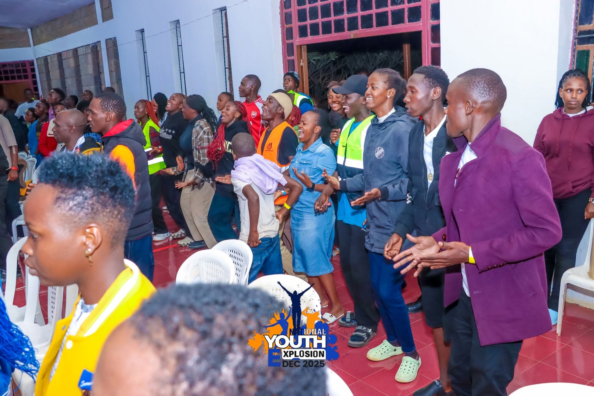 Youth joining together in song